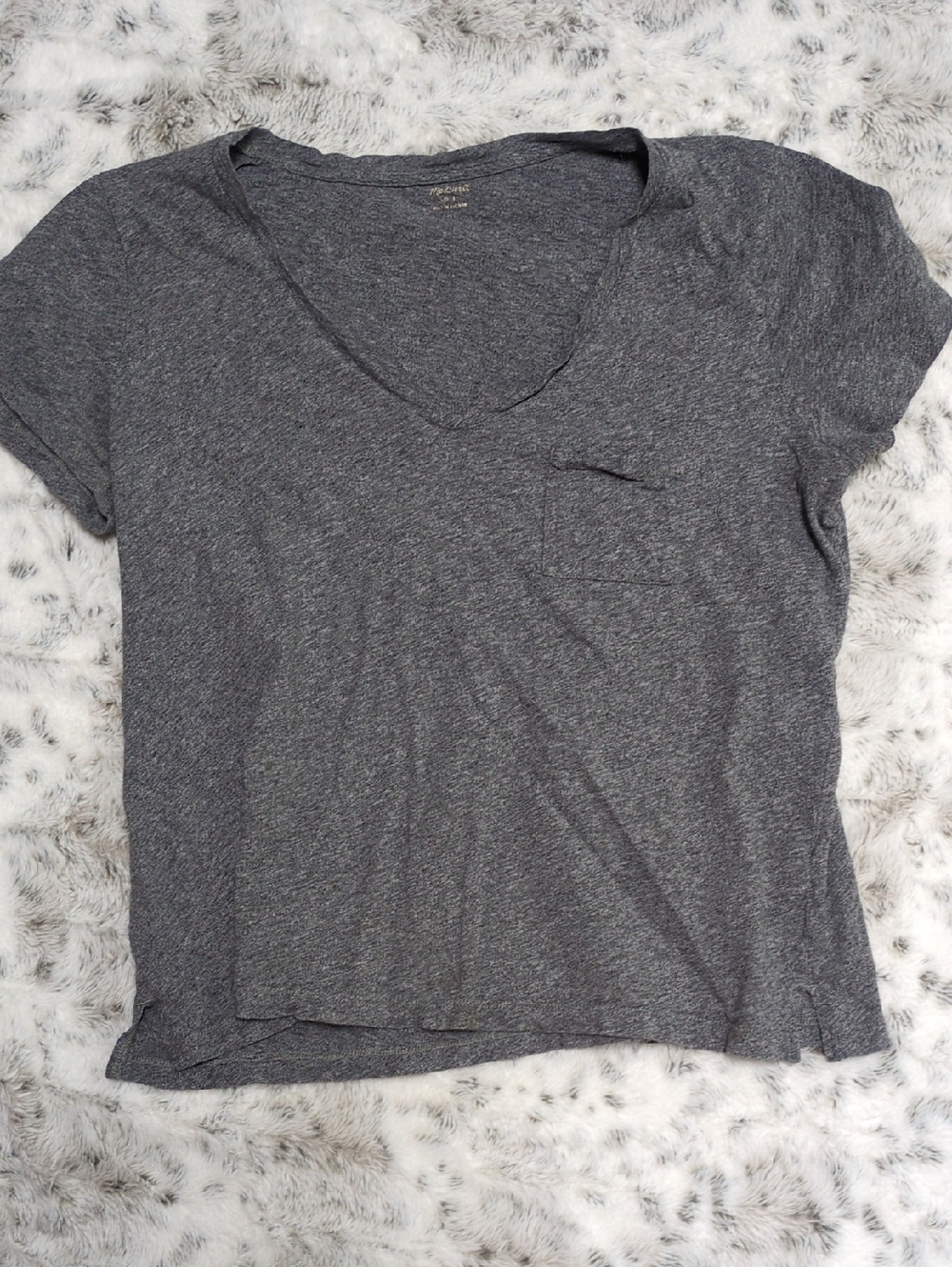 $5 MOVING SALE! Madewell Charcoal V-Neck Pocket Tee